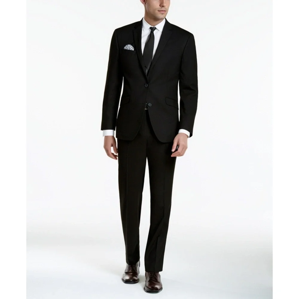Kenneth Cole Reaction Sport Coat Mens 38S Black Techni-Cole Blazer Suit Jacket‎